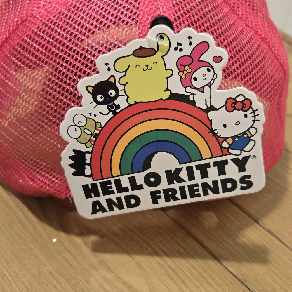 🩷Sanrio World Kawaii Trucker Hat by Hello Kitty and Friends (Pink) - Picture 8 of 11